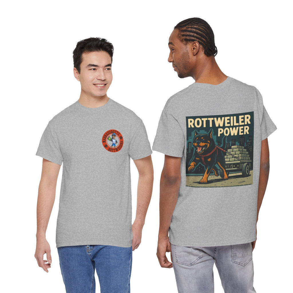 Rottweiler Power Unisex Heavy Cotton Tee