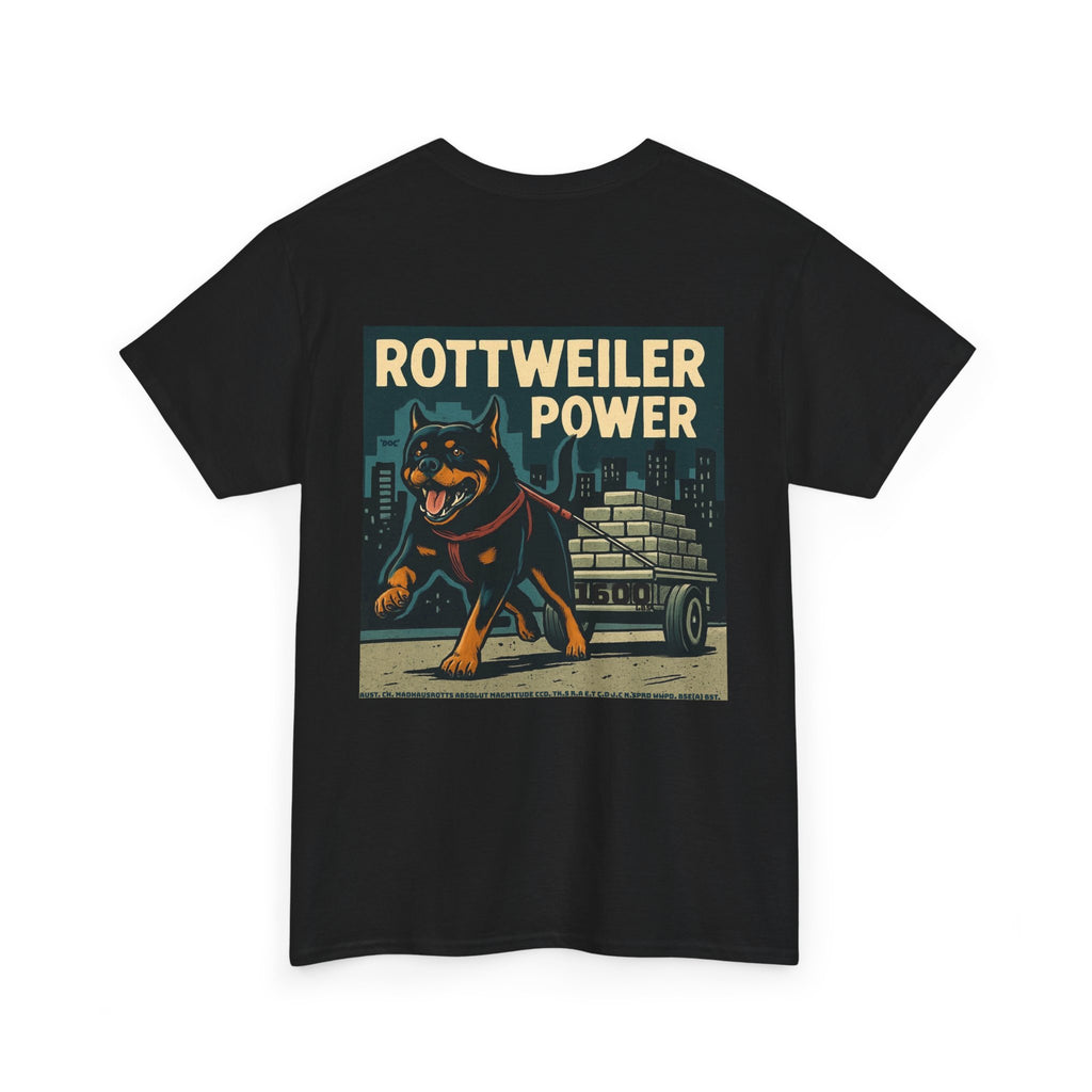 Rottweiler Power Unisex Heavy Cotton Tee