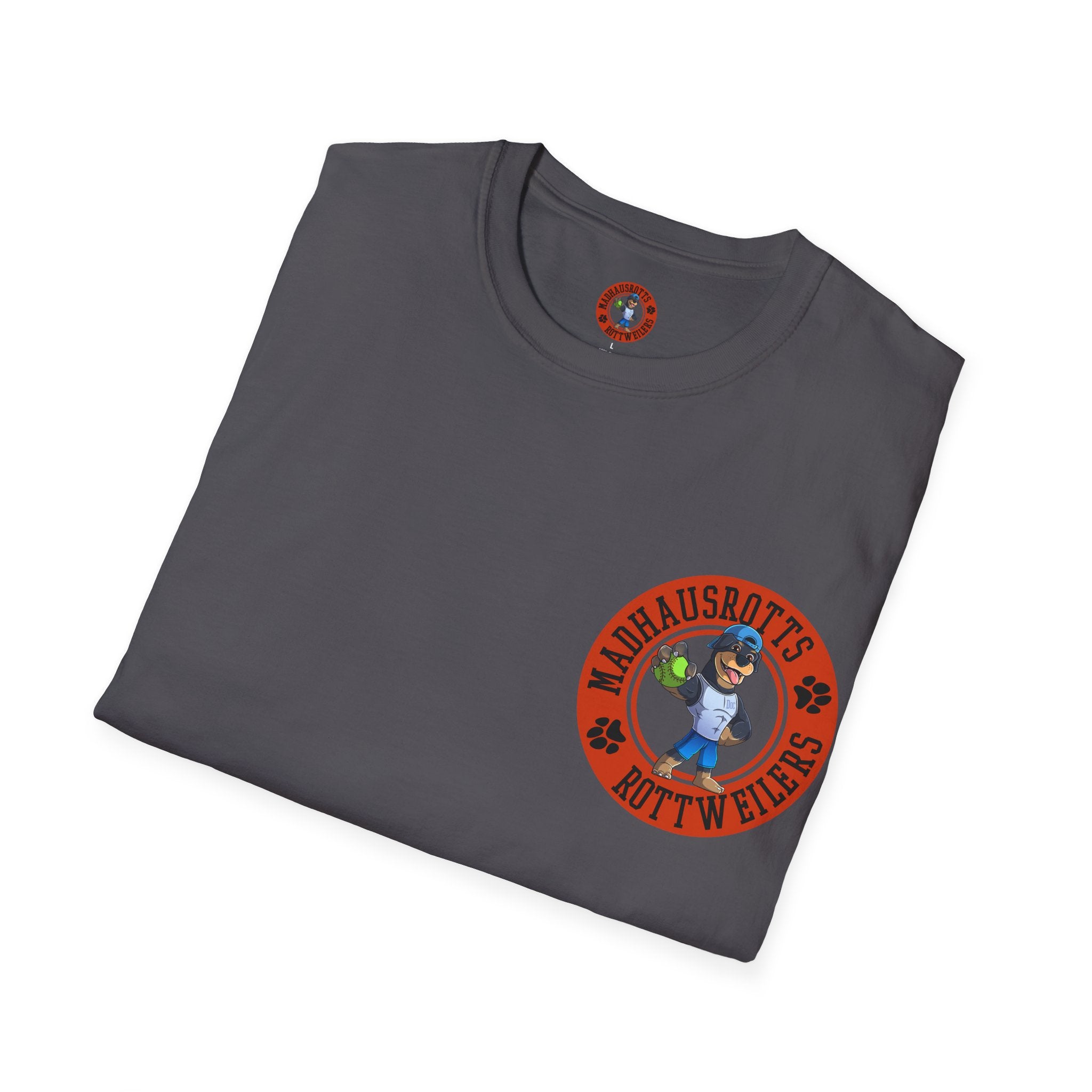 Rottweiler Power 1600lbs graphic T-Shirt | Dog strength illustration