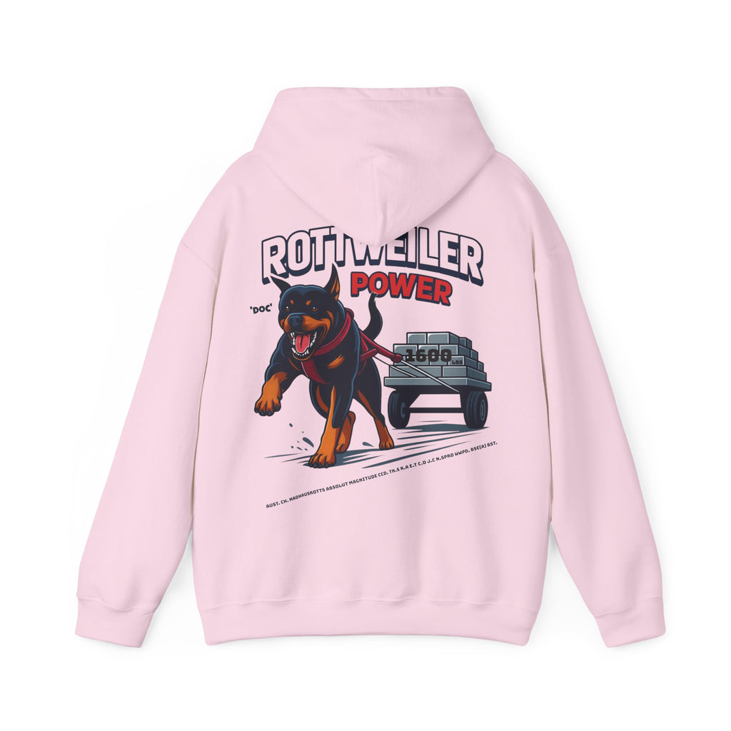 Rottweiler Power Hoodie — Dog Lover Sweatshirt, Pet Owner Gift