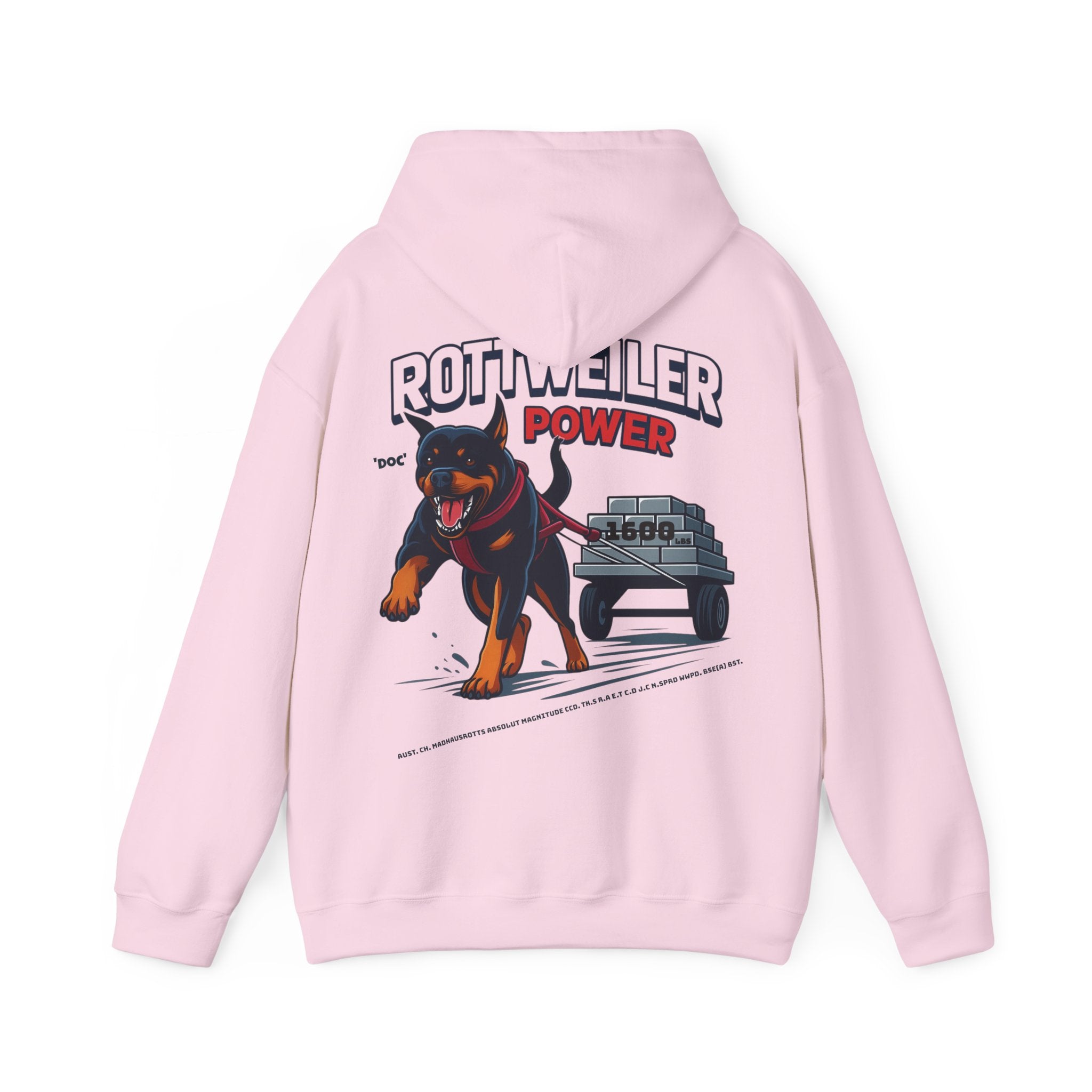 Rottweiler Power Hoodie — Dog Lover Sweatshirt, Pet Owner Gift