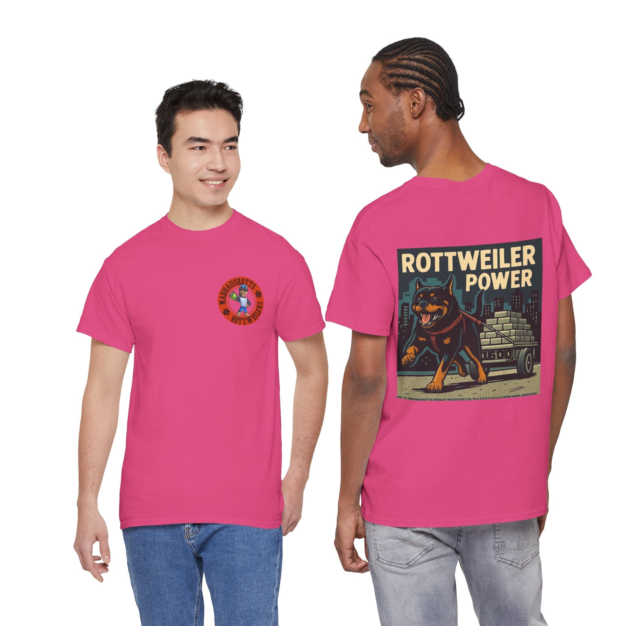 Rottweiler Power Unisex Heavy Cotton Tee