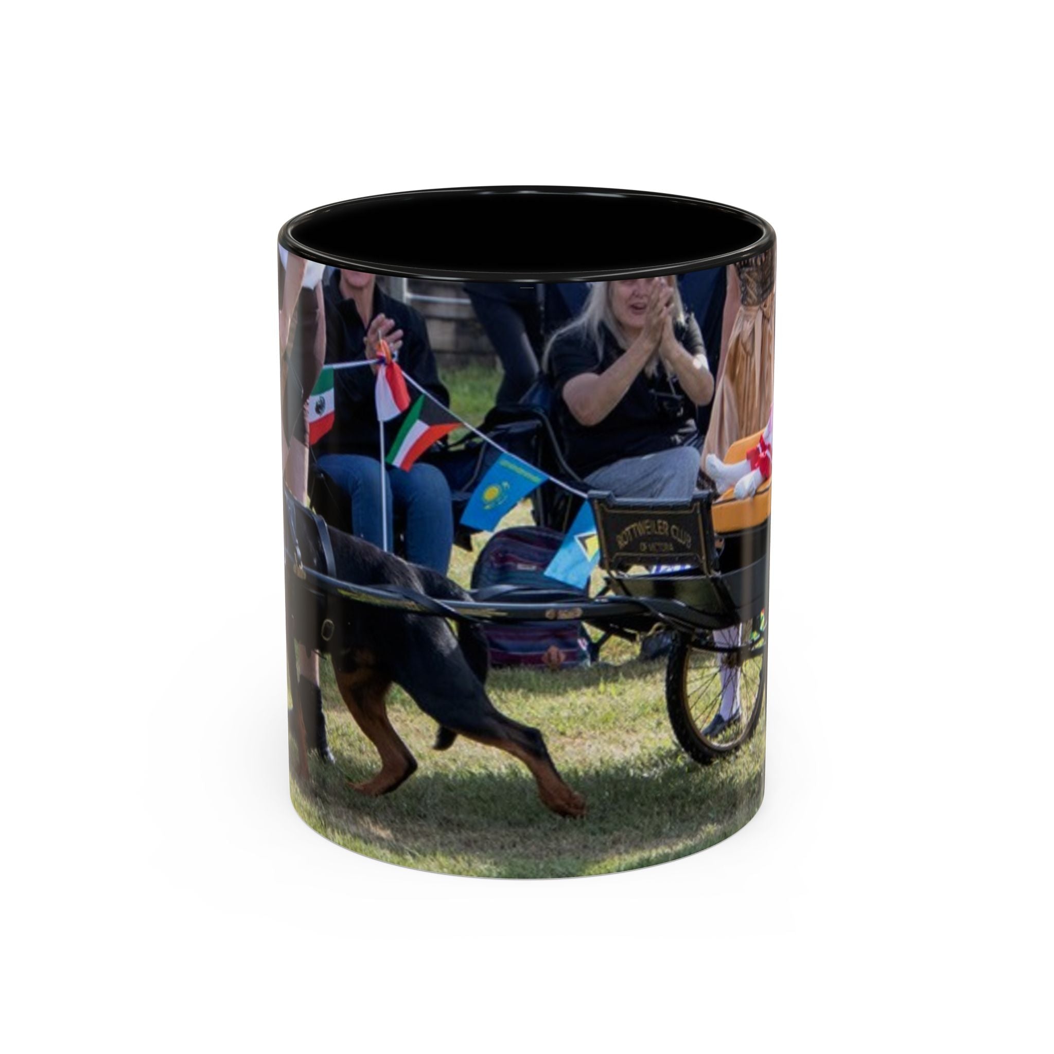 Rottweiler Parade Coffee Mug — Traditional Dog Lover Accent Mug (11/15 oz)