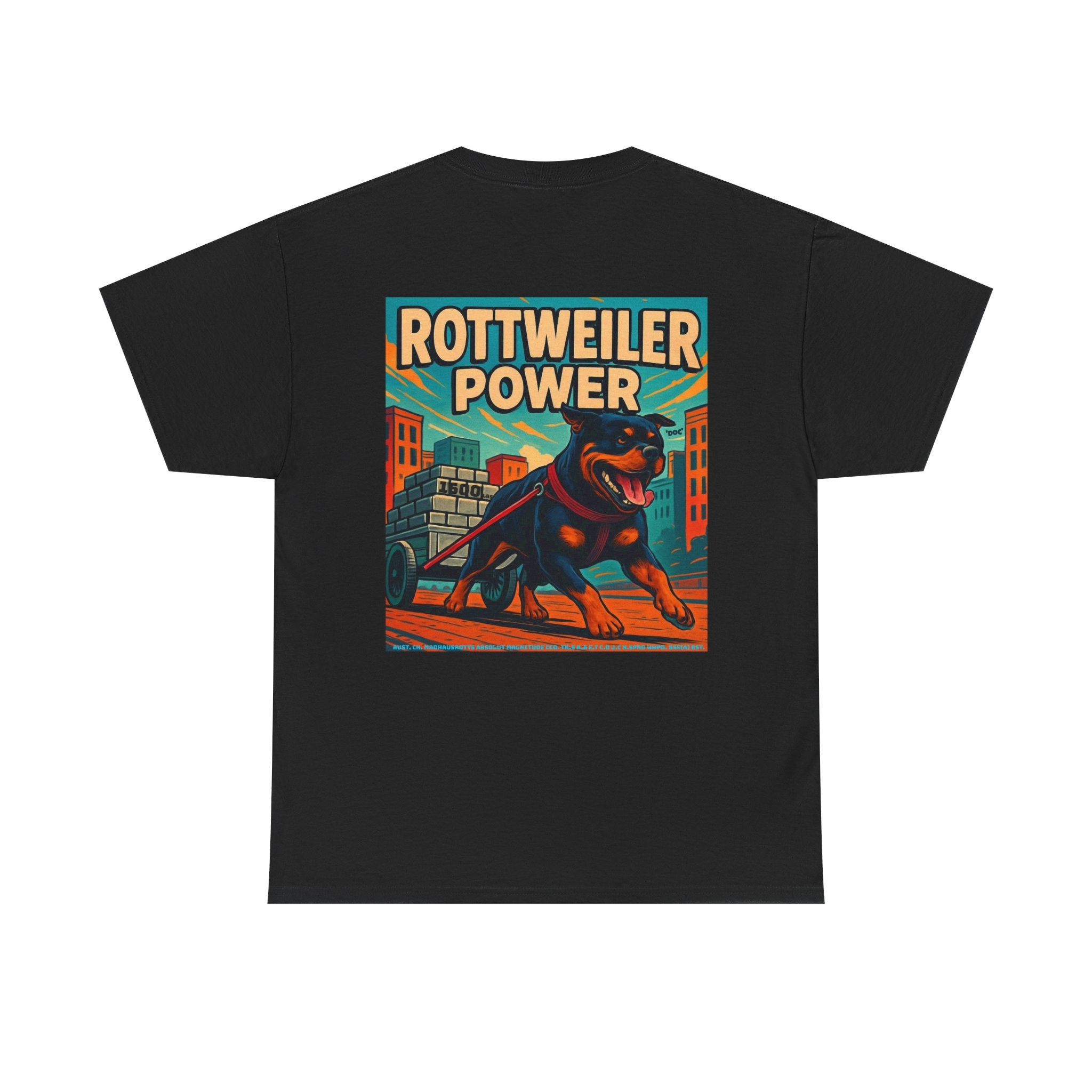 Rottweiler power 3 Unisex Heavy Cotton Tee